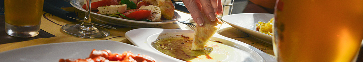 Eating American (New) Mediterranean at TESSA restaurant in New York, NY.